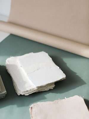 Handmade Paper in Off-White