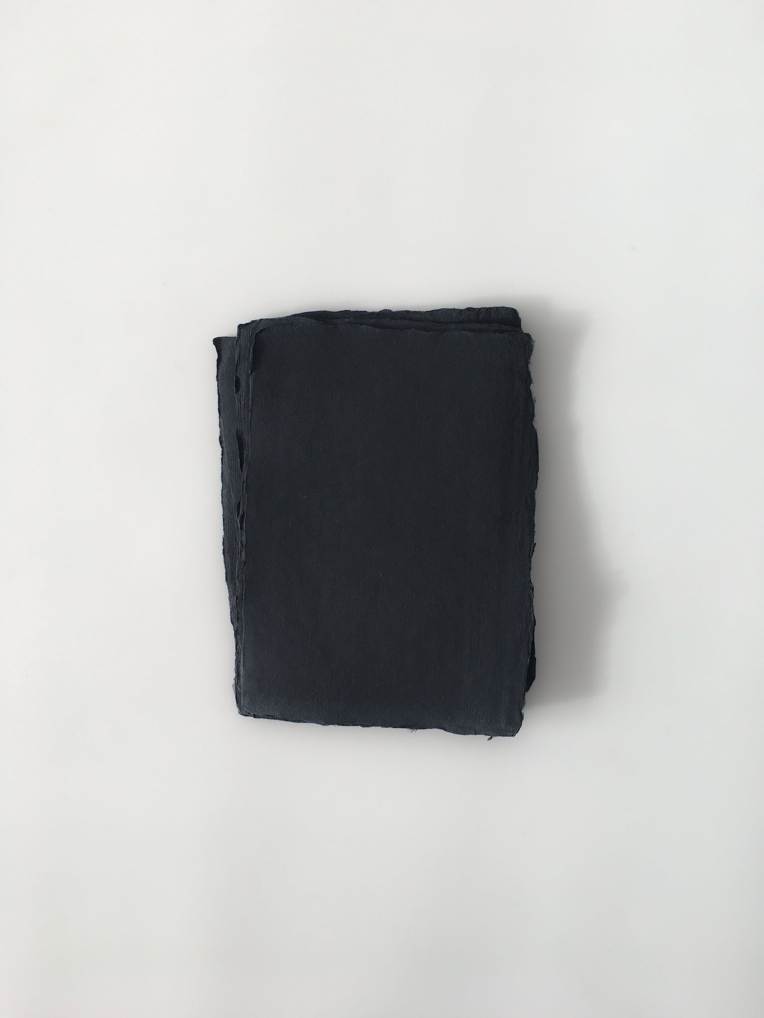 Handmade Deckle Edge Indian Cotton Paper Pack - Black